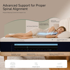 Konfein 12" PurrLuxe Graphene Memory Foam Mattress
