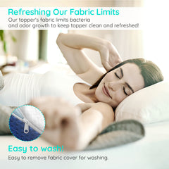 WAVV 3'' Cooling Gel Memory Foam Mattress Topper - Twin