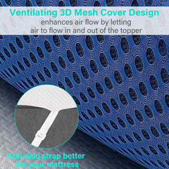 WAVV 3'' Cooling Gel Memory Foam Mattress Topper - Twin