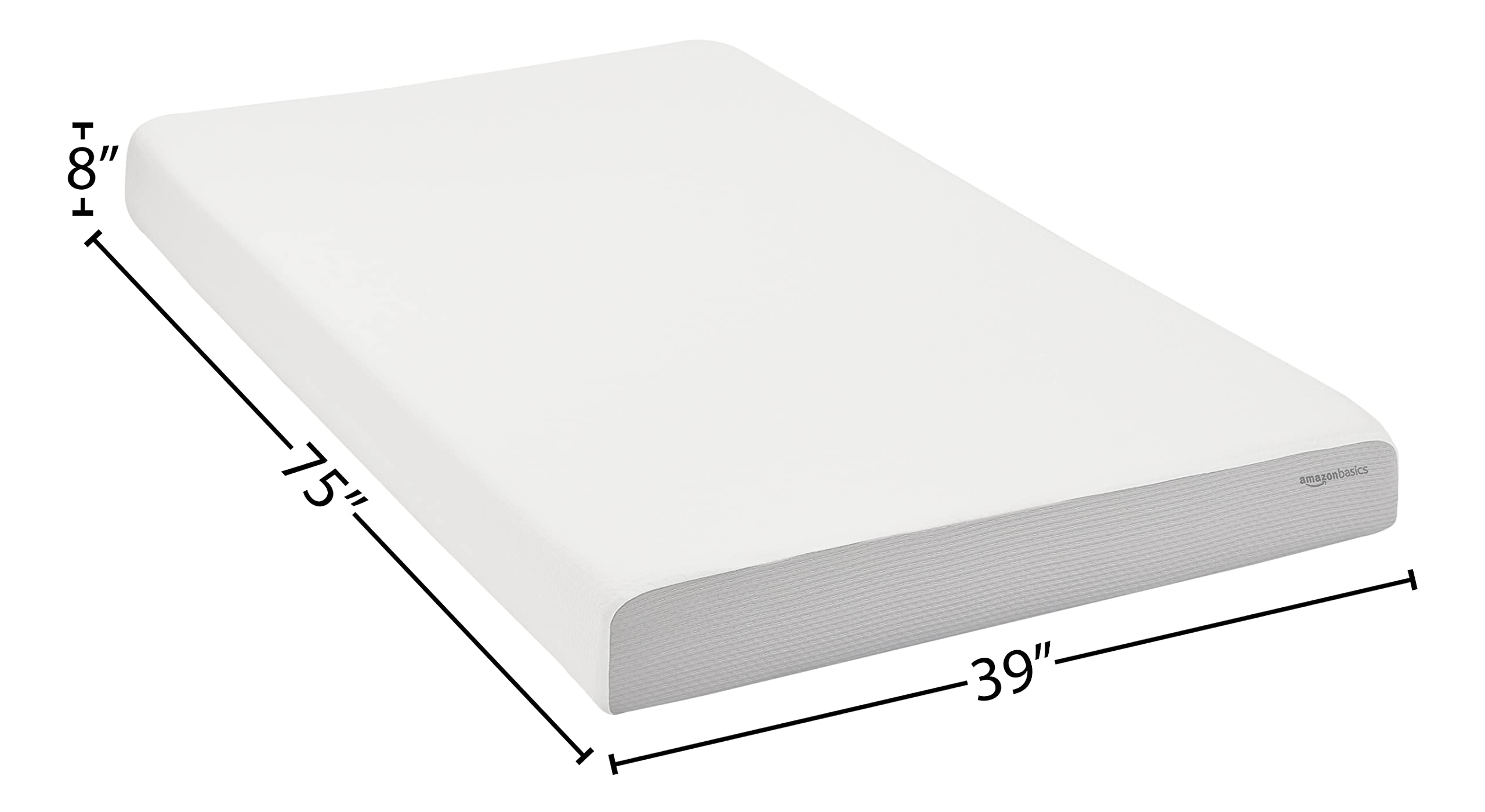 Amazon Basics 8’’ Plush Memory Foam Mattress- Twin