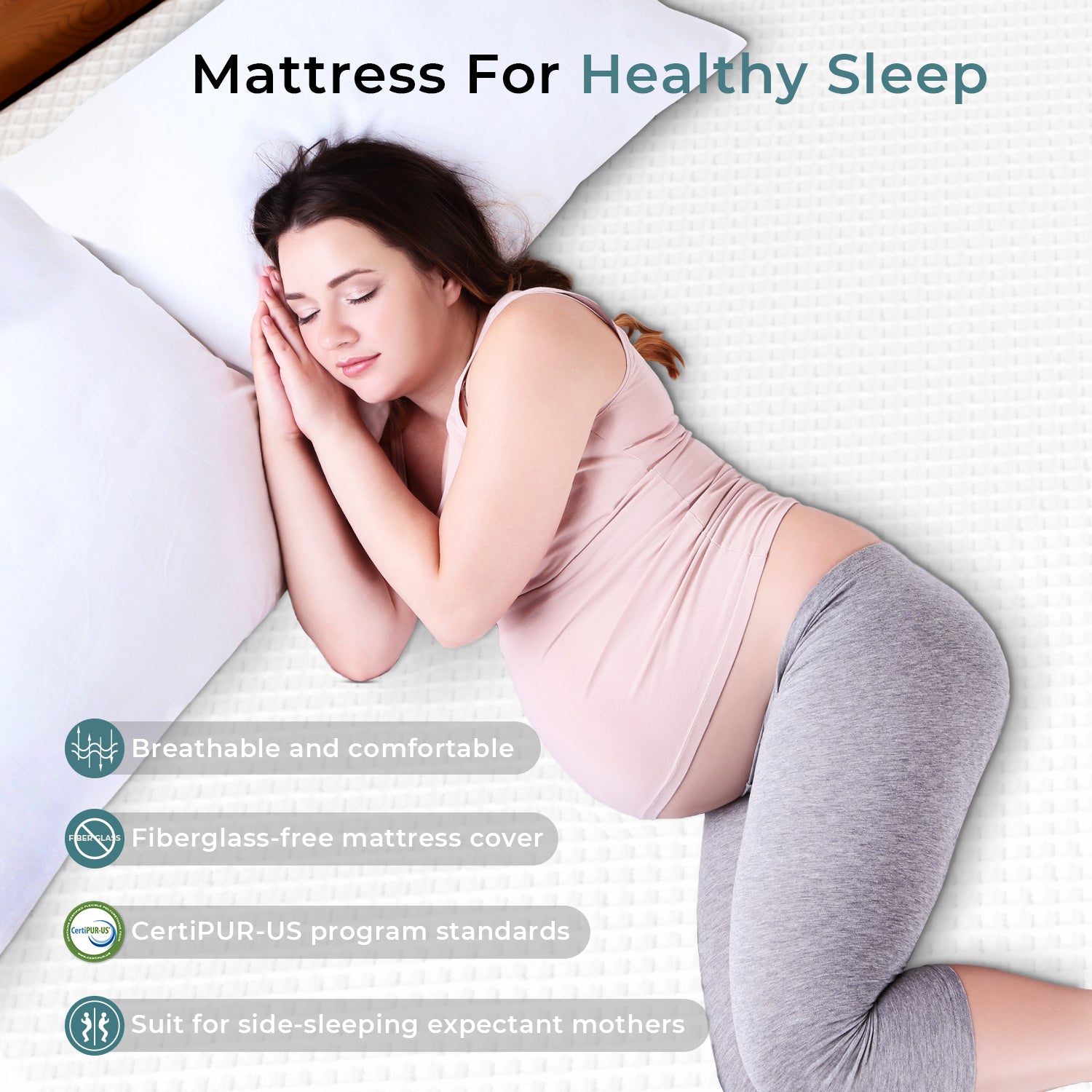Heim Nest 12" Cooling Memory Foam Mattress
