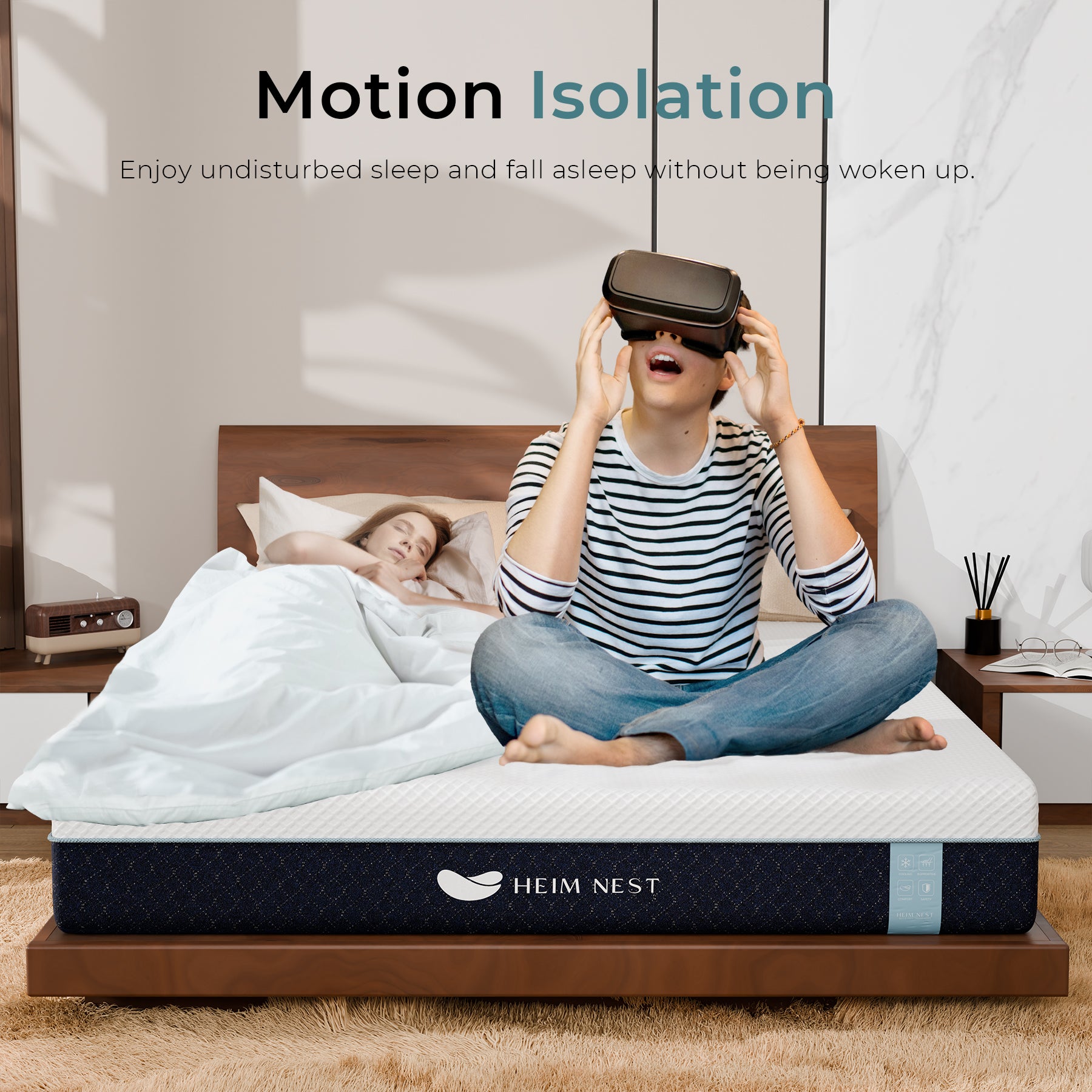 Heim Nest 12" Cooling Memory Foam Mattress